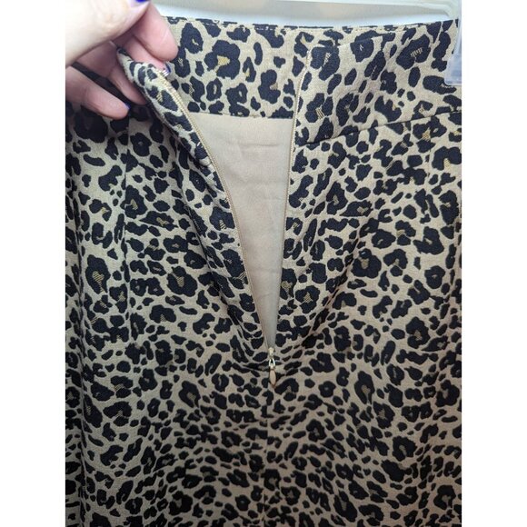 Ann Taylor LOFT Womens Skirt 8 Cheetah Print skirt NWTs Pencil Skirt Business - Picture 7 of 14
